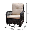 Scammon Bay 3-piece Wicker Swivel Conversation Set by Havenside Home