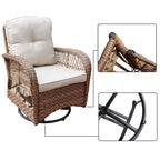Scammon Bay 3-piece Wicker Swivel Conversation Set by Havenside Home