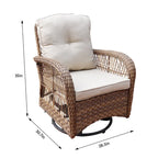 Scammon Bay 3-piece Wicker Swivel Conversation Set by Havenside Home