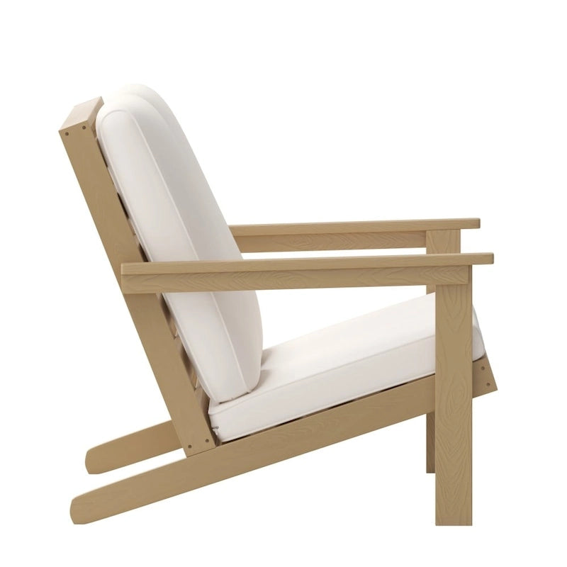 All-Weather Poly Resin Adirondack Loveseat & Cushions