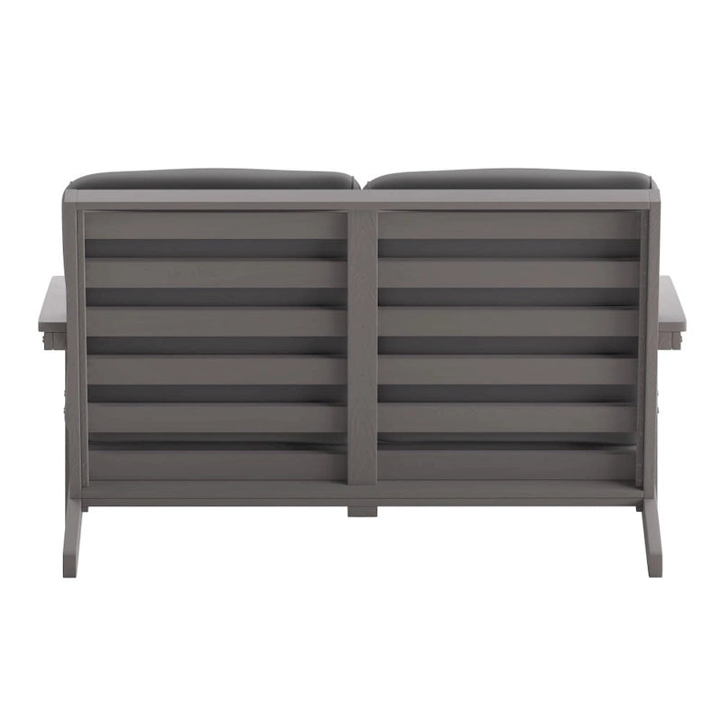 All-Weather Poly Resin Adirondack Loveseat & Cushions