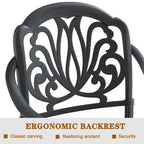 Stacking Patio Dining Armchair with Cushion In Random Colors (Set of 4)
