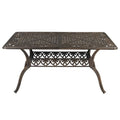 Patio 59 Cast Aluminum Outdoor Dining Table