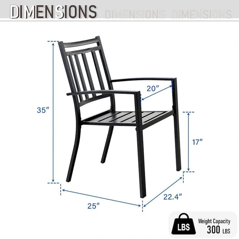 MAISON ARTS Patio Dining Set 6 Pieces with 1 Rectangle Teak Color Table, 2 Swivel Chairs, 2 Stackable Chairs and 1 Bench