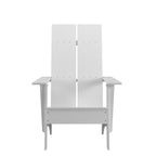 Modern Dual Slat Back Adirondack Style Chairs, Set of 2