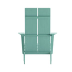 Modern Dual Slat Back Adirondack Style Chairs, Set of 2
