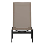 Set of 2 All-Weather Textilene Adjustable Chaise Lounge Chairs with Arms
