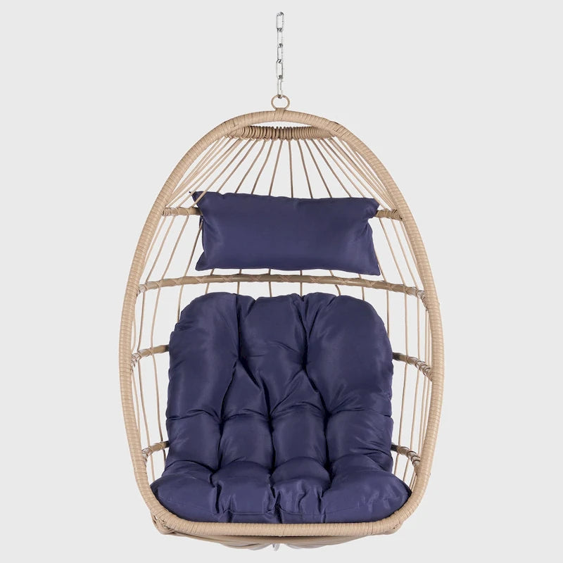 Outdoor Garden Rattan Egg Swing Chair Hanging Chair