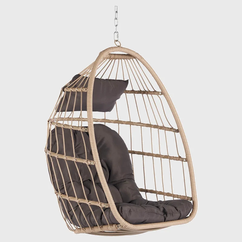 Outdoor Garden Rattan Egg Swing Chair Hanging Chair