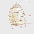 Outdoor Garden Rattan Egg Swing Chair Hanging Chair