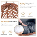 Outdoor/Indoor Swing Egg Chiar With Stand, Cushion And Headrest - N/A
