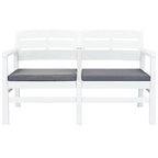 vidaXL Patio Furniture Set 4 Piece Conversation Set Table and Chairs Plastic - 30.7 x 21.7 x 15