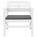 vidaXL Patio Furniture Set 4 Piece Conversation Set Table and Chairs Plastic - 30.7 x 21.7 x 15
