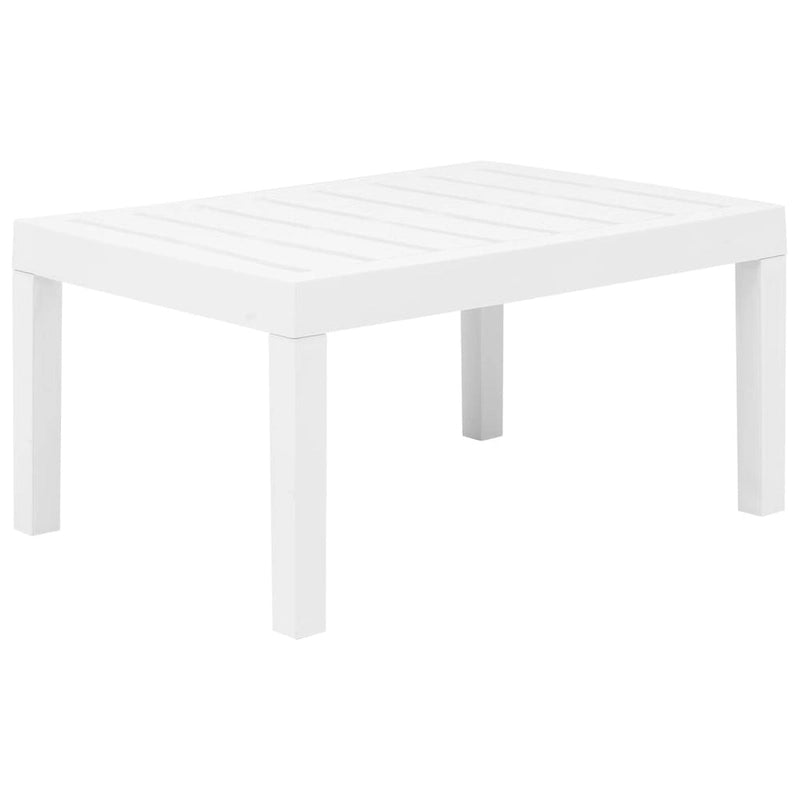 vidaXL Patio Furniture Set 4 Piece Conversation Set Table and Chairs Plastic - 30.7 x 21.7 x 15