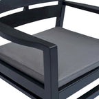 vidaXL Patio Furniture Set 4 Piece Conversation Set Table and Chairs Plastic - 30.7 x 21.7 x 15