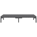 vidaXL Patio Lounge Set Outdoor Sectional Corner Sofa Poly Rattan Dark Grey - 27.6 x 27.6 x 24
