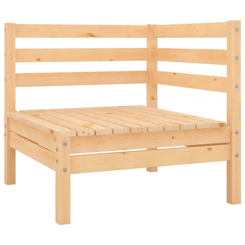 vidaXL Patio Furniture Set 3 Piece Outdoor Sectional Sofa Set Solid Wood Pine