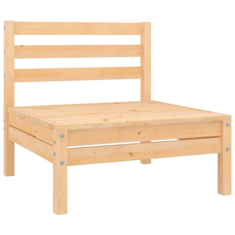 vidaXL Patio Furniture Set 3 Piece Outdoor Sectional Sofa Set Solid Wood Pine