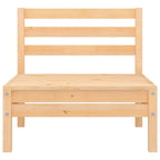vidaXL Patio Furniture Set 3 Piece Outdoor Sectional Sofa Set Solid Wood Pine