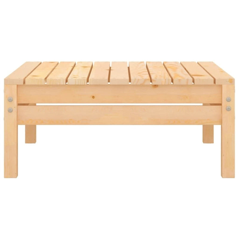 vidaXL Patio Furniture Set 3 Piece Outdoor Sectional Sofa Set Solid Wood Pine