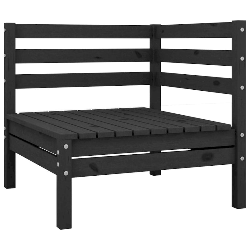 vidaXL Patio Furniture Set 3 Piece Outdoor Sectional Sofa Set Solid Wood Pine