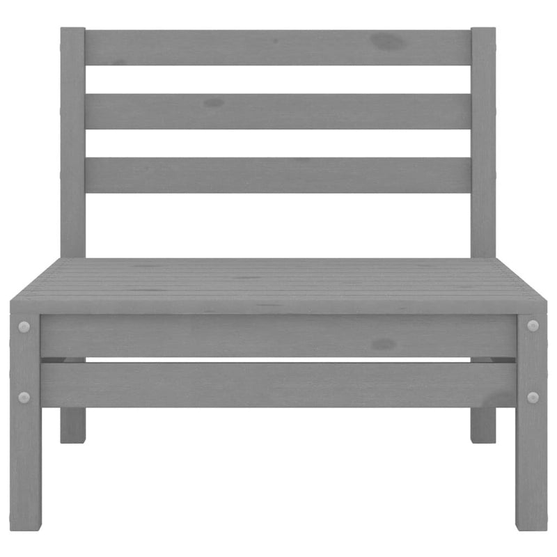 vidaXL Patio Furniture Set 3 Piece Outdoor Sectional Sofa Set Solid Wood Pine