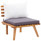 vidaXL Patio Lounge Set Outdoor Sectional Sofa Set Table Solid Wood Acacia - 23.6 x 25.6 x 25.6