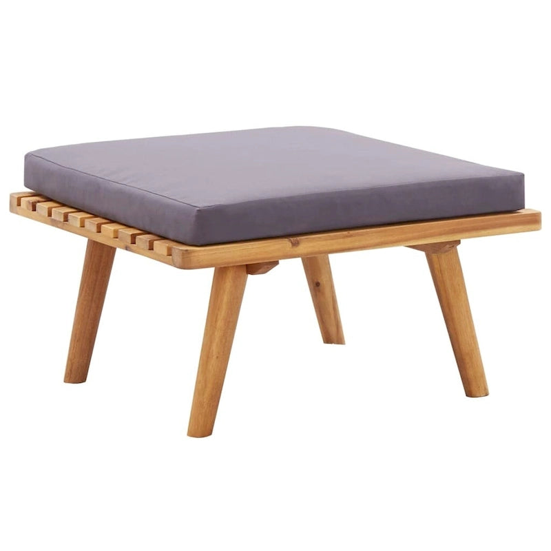 vidaXL Patio Lounge Set Outdoor Sectional Sofa Set Table Solid Wood Acacia - 23.6 x 25.6 x 25.6