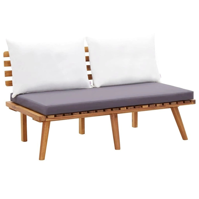 vidaXL Patio Lounge Set Outdoor Sectional Sofa Set Table Solid Wood Acacia - 23.6 x 25.6 x 25.6