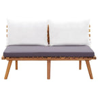 vidaXL Patio Lounge Set Outdoor Sectional Sofa Set Table Solid Wood Acacia - 23.6 x 25.6 x 25.6