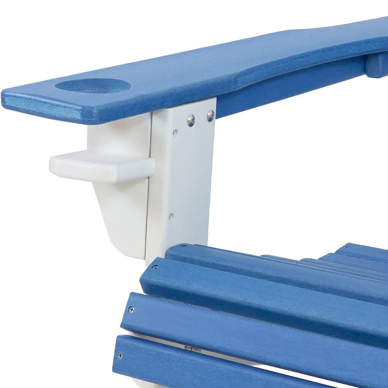 Sunnydaze All-Weather Outdoor Adirondack Chair with Drink Holder