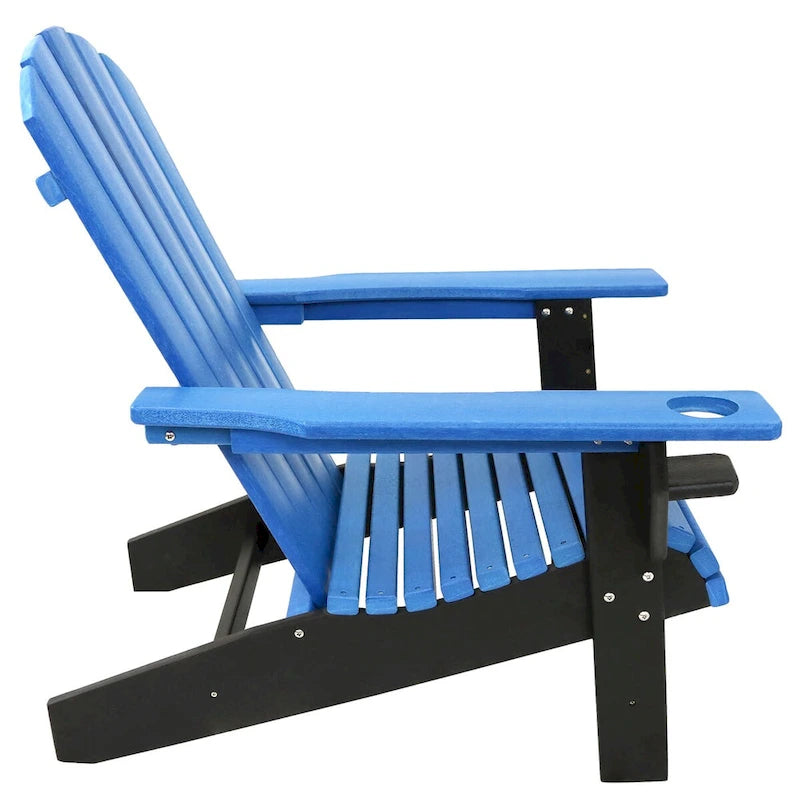 Sunnydaze All-Weather Outdoor Adirondack Chair with Drink Holder