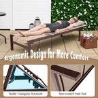 Costway 2 PCS 6-Position Lounge Chair Chaise Aluminium Adjust Recliner - See Details