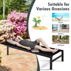 Costway 2 PCS 6-Position Lounge Chair Chaise Aluminium Adjust Recliner - See Details