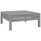 vidaXL 3 Piece Patio Lounge Set Solid Pinewood Gray - 25 x 25 x 24.6