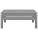 vidaXL 3 Piece Patio Lounge Set Solid Pinewood Gray - 25 x 25 x 24.6