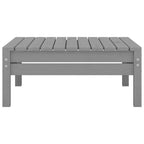 vidaXL 3 Piece Patio Lounge Set Solid Pinewood Gray - 25 x 25 x 24.6