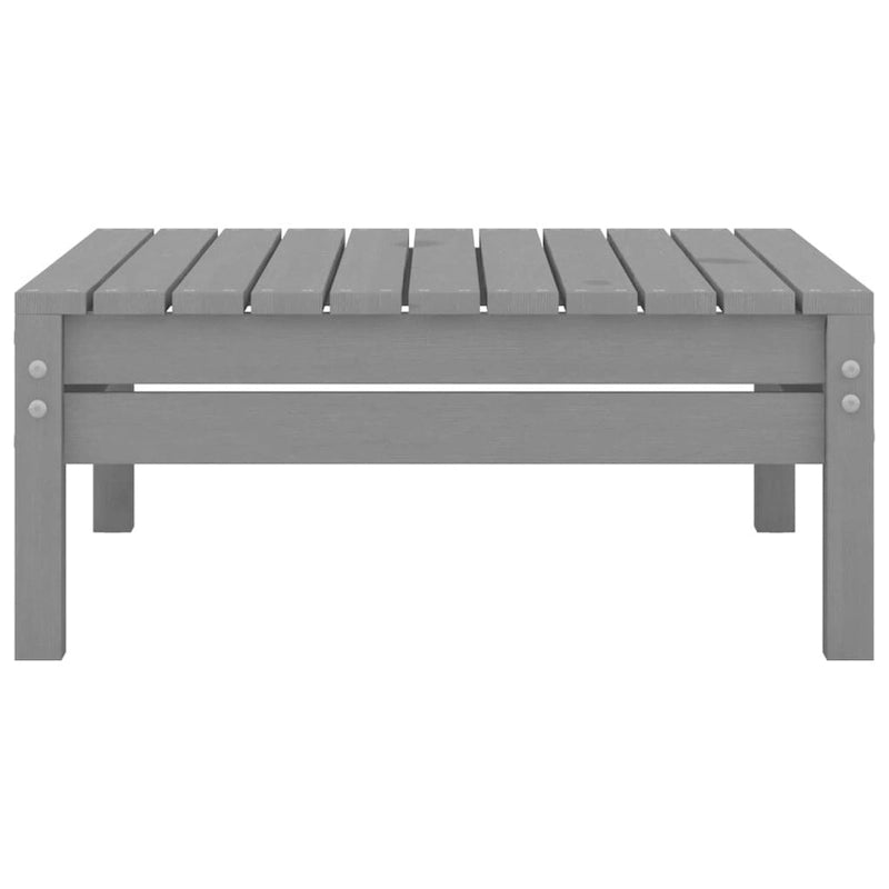 vidaXL 3 Piece Patio Lounge Set Solid Pinewood Gray - 25 x 25 x 24.6