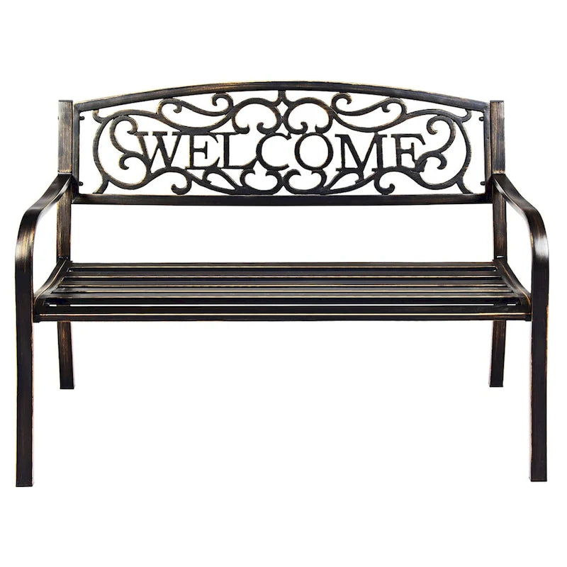Costway Garden Bench Outdoor Furniture Porch Path Loveseat Chair - See Details