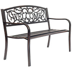 Costway Garden Bench Outdoor Furniture Porch Path Loveseat Chair - See Details