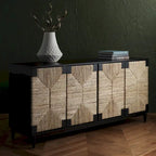 Couture Nedime Banana Stem 4-Door Sideboard - 69.8 In. W x 18.1 In. D x 32 In. H - 70Wx32Dx18H
