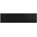 4-Door Banana Stem Woven Sideboard with Mahogany Frame – Black/Natural / Natural