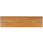 4-Door Banana Stem Woven Sideboard with Mahogany Frame – Black/Natural / Natural
