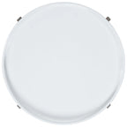 Round End Table with Removable Lacquer Tray – White & Grey, Contemporary Style