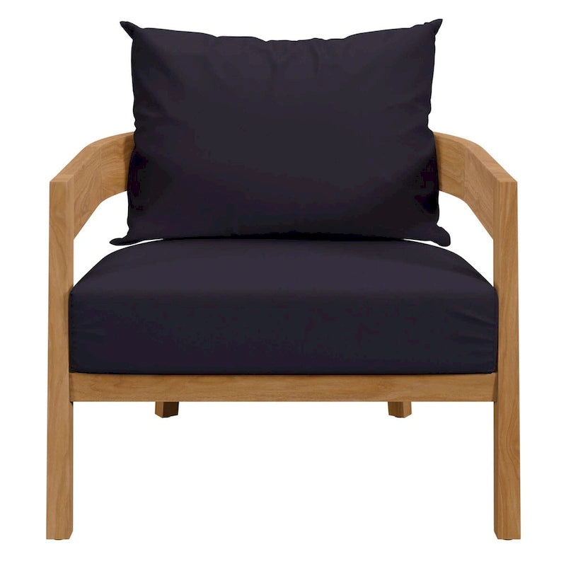 Brisbane Teak Wood Outdoor Patio Armchair