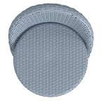Tobias Outdoor Rattan and Metal Low Back Counter Stool