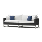 Milo Espresso 8 Piece Sunbrella Outdoor Patio Motion Seating Set