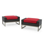 Milo Espresso 8 Piece Sunbrella Outdoor Patio Motion Seating Set