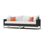 Milo Espresso 8 Piece Sunbrella Outdoor Patio Motion Seating Set