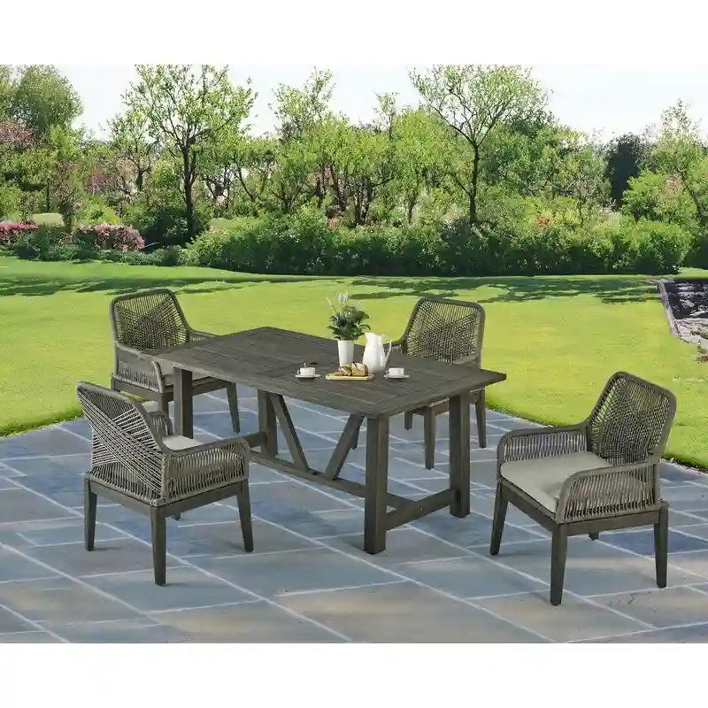 Best Quality Furniture Wood Patio Sets with Umbrella Hole
